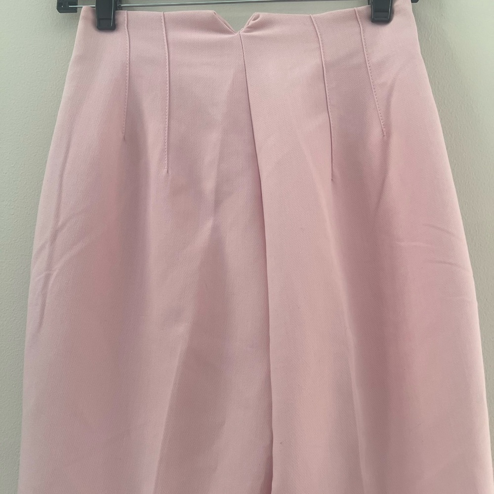Zara woman’s pink high waisted trousers pants - Picture 11 of 12